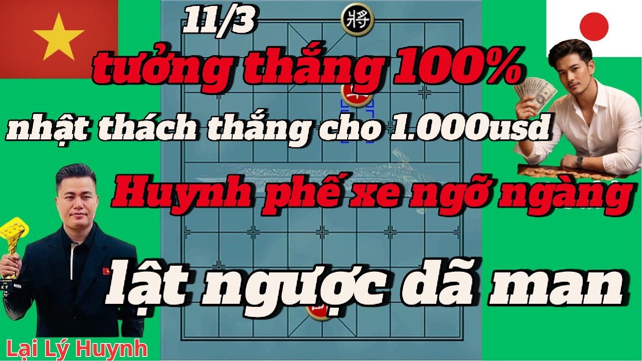 tưởng thắng 100% ,nhật thách thắng cho 1.000 usd ,Huynh phế xe ngỡ ngàng ,lật ngược dã man