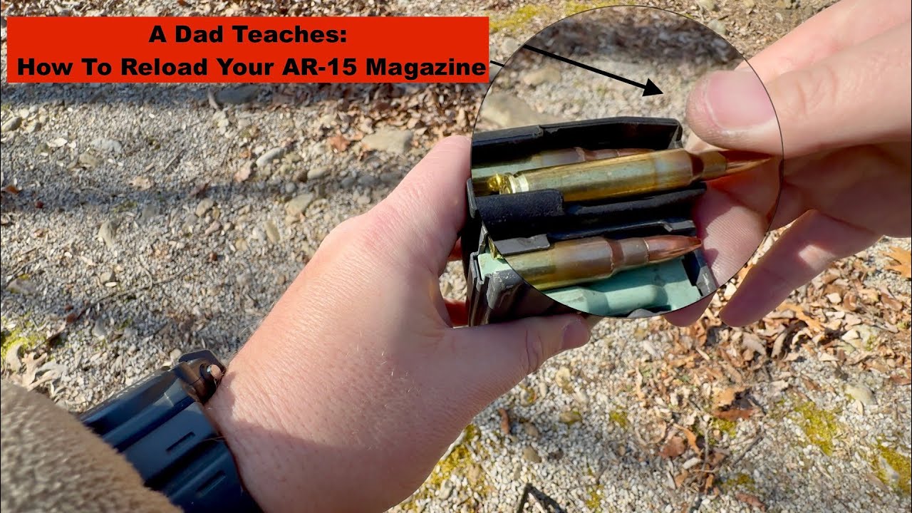 Отец учит: как перезарядить магазин винтовки AR-15
