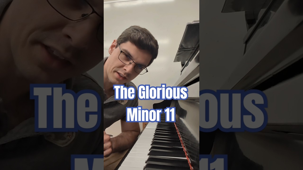 Here's a nice way to voice a minor 11 chord, and a few resolutions! Gorgeous! #piano #composer
