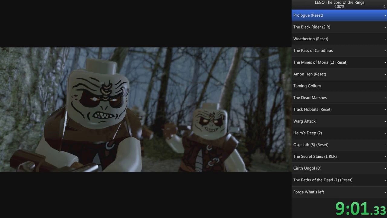 LEGO: The Lord of The Rings 100% Speedrun in 