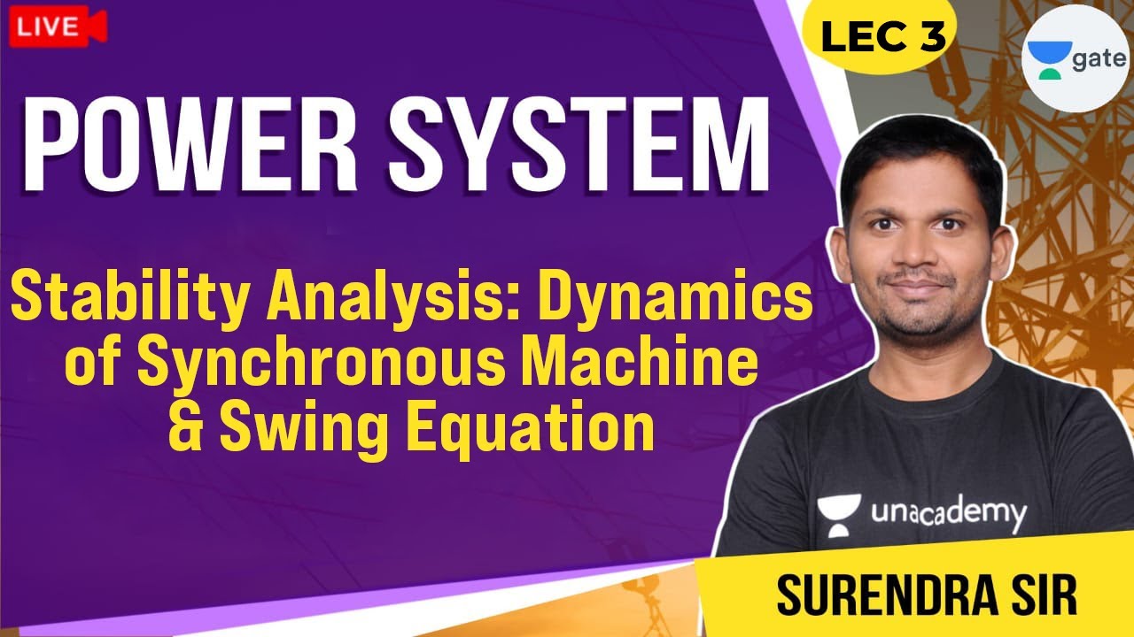 Stability Analysis : Dynamics of Synchronous Machine & Swing Equation | L - 3 | Power Systems