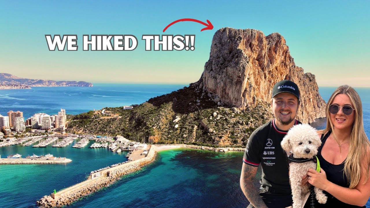 Hiking up the Calpe Rock with a dog (Peñón de Ifach) - Van life Europe S5 Ep5