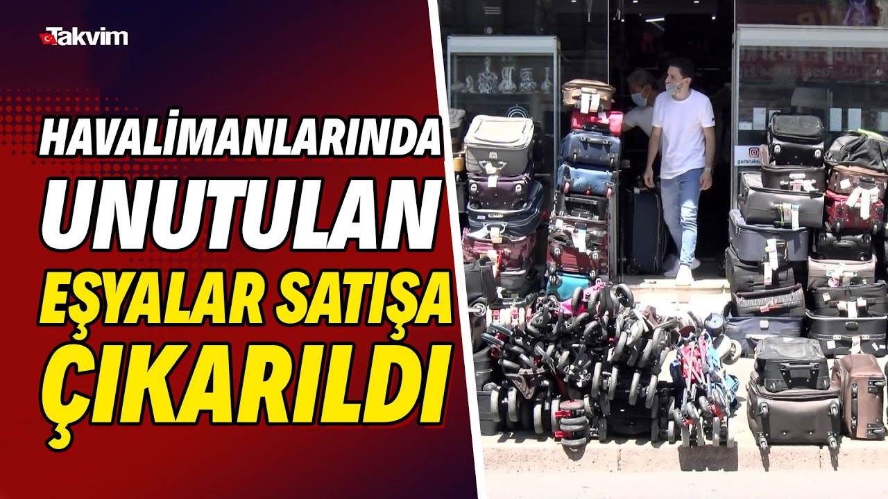 Havalimanlarında unutulan eşyalar satışa çıkarıldı