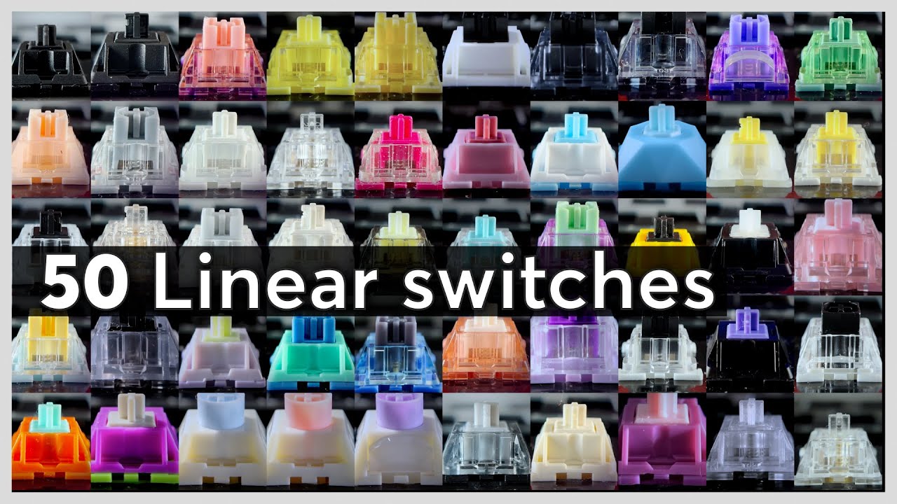 Find the BEST LINEAR Switches! 50 Switches Sound Comparison | Part 01