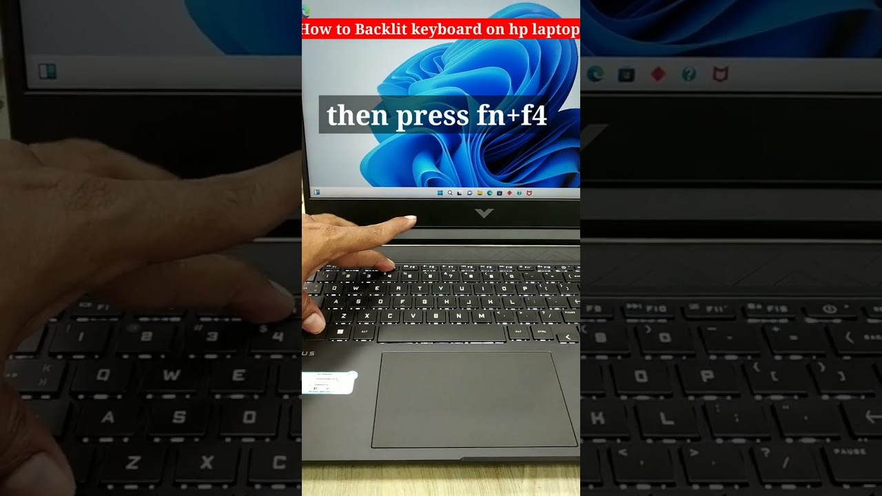 hp laptop backlit keyboard turn on | how to turn on keyboard light on hp laptop | hp victus light on