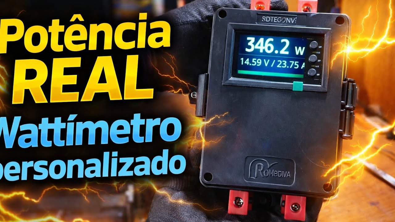 Construí um WATTÍMETRO pra medir o consumo REAL do off-grid ⚡🔧(parte 1 )