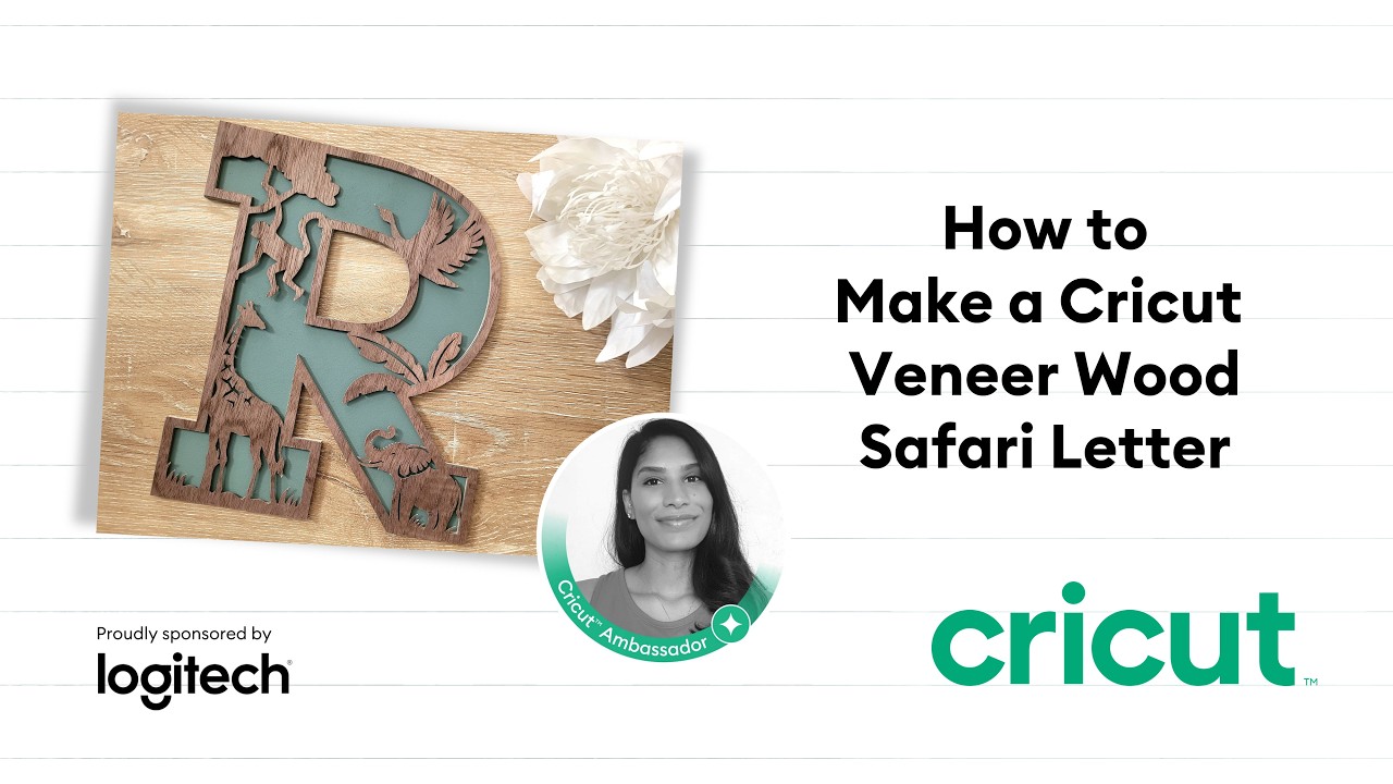 How to Make a Cricut Veneer Wood Safari Letter with Cricut | Step-by-Step Tutorial