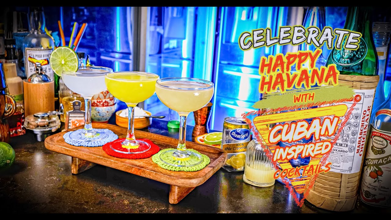 Cuban Cocktail Remix for Happy Havana!  Cuba Libre, Desi Desi Punch, and La Floridita!