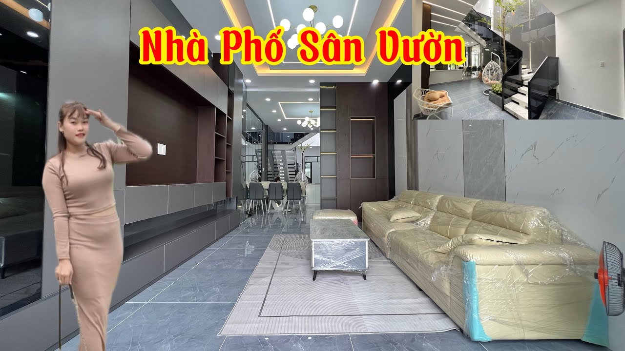 🍀Nhà Phố Sân Vườn - 4m x 34m - Giếng Trời Thoáng Mát - Sân Rộng Rãi #nhagiare #nhadep #nhangop 