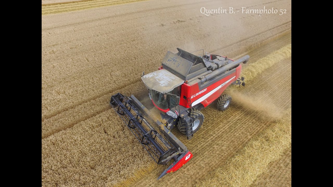[DJI Phantom 3] Moisson du Blé - Wheat Harvest 2016 / Laverda M410 LC