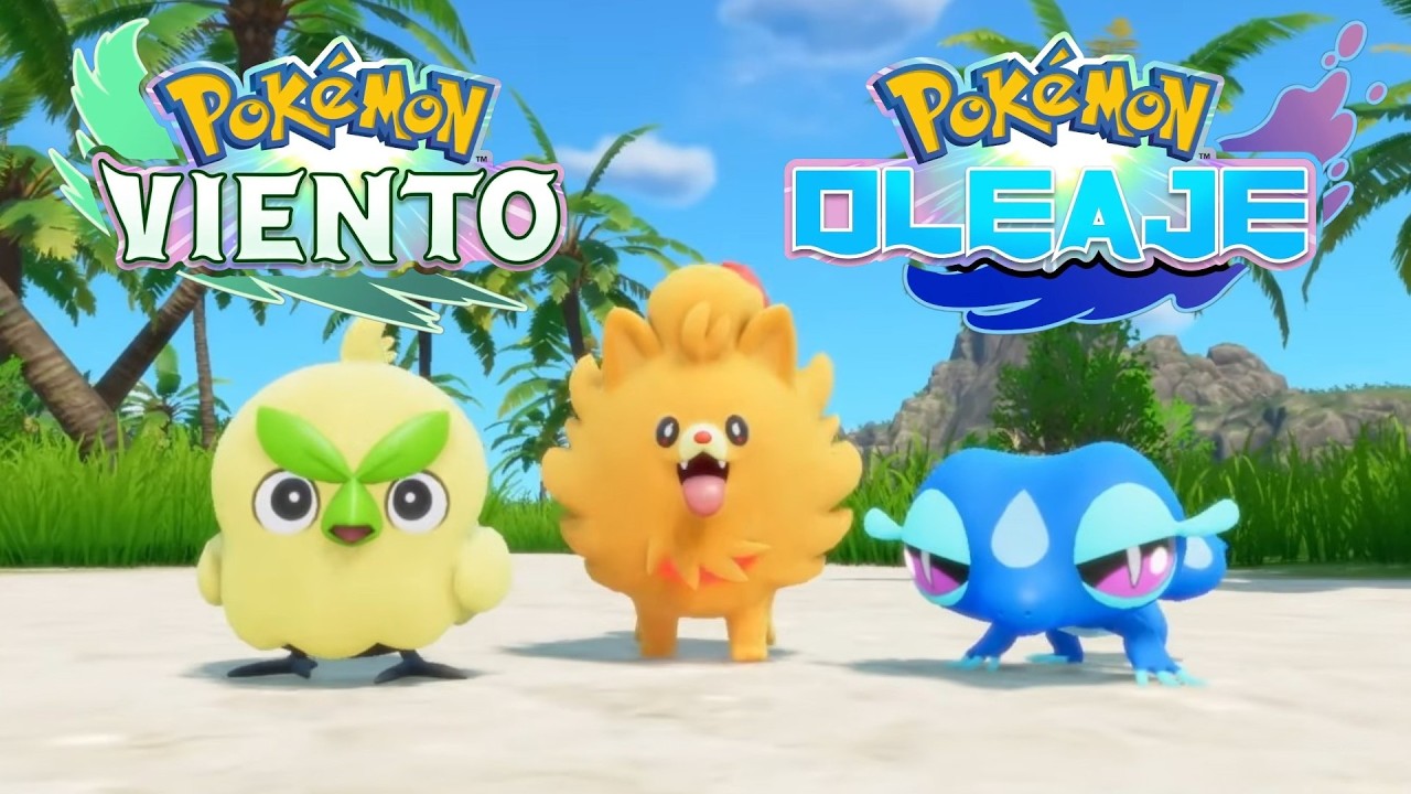 Los Nuevos STARTERS de Pokémon VIENTO & OLEAJE