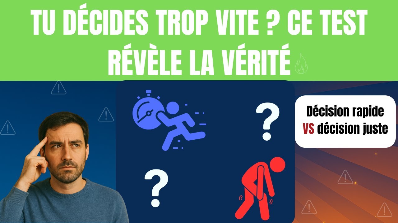 Tu décides trop vite ? Ce test révèle la vérité