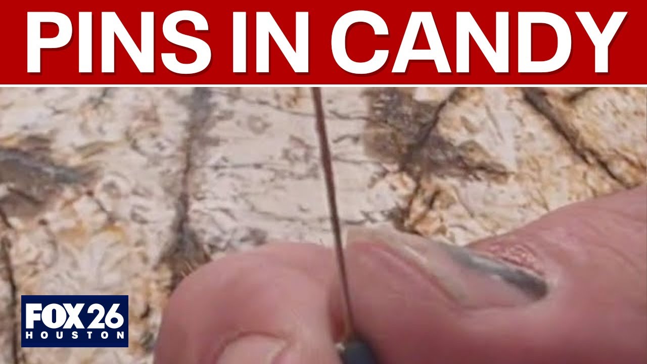 Sewing pins found in Santa Fe, Texas parade candy