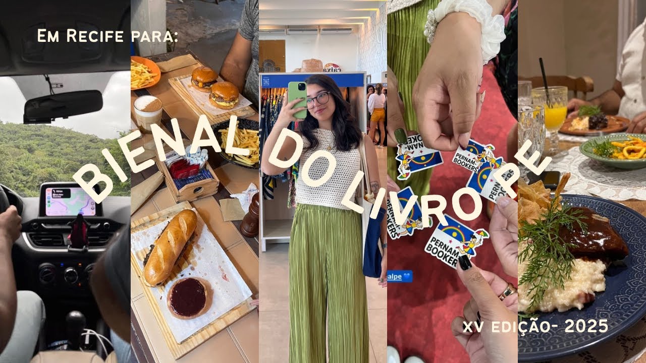 Vlog da Bienal do livro PE - 1ª vez em Recife(Turistando e conhecendo a bienal) #booktube