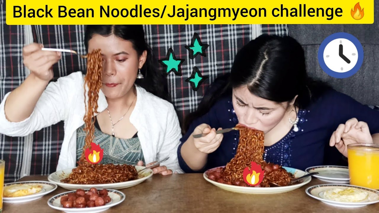 Black Bean Noodles Challenge with My Bestfriend **Jajangmyeon challenge**