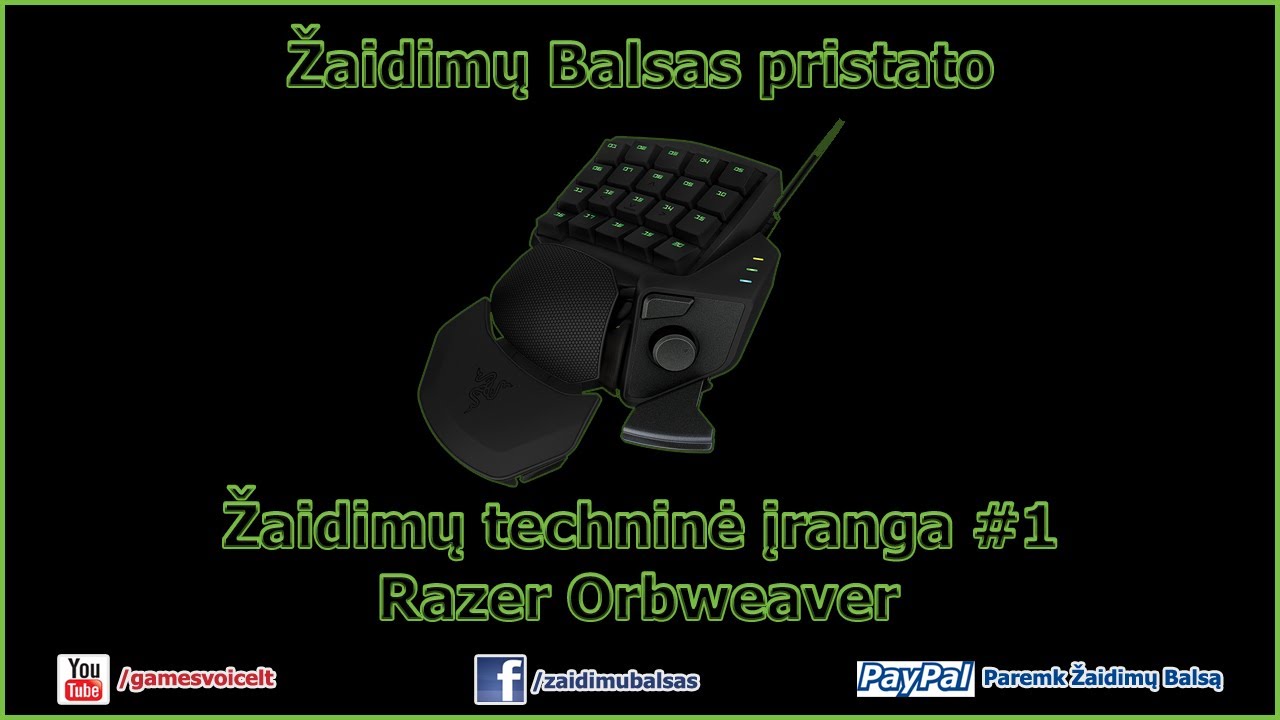 Razer Orbweaver pristatymas