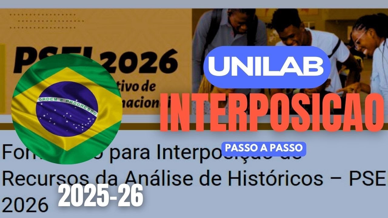 ✈️💫Meu HISTÓRICO escolar foi DEFERIDO depois de Seguir os PASSOS deste video UNILAB 2025-2026👨‍🎓👨‍🎓