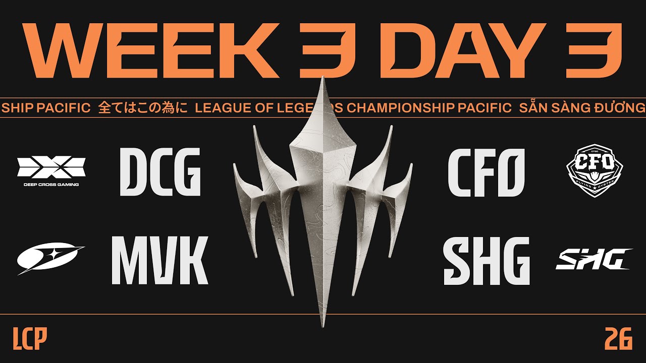 [中文] DCG vs CFO | MVK vs SHG | LCP 2026 Split 1 Regular Season Week 3 Day 3
