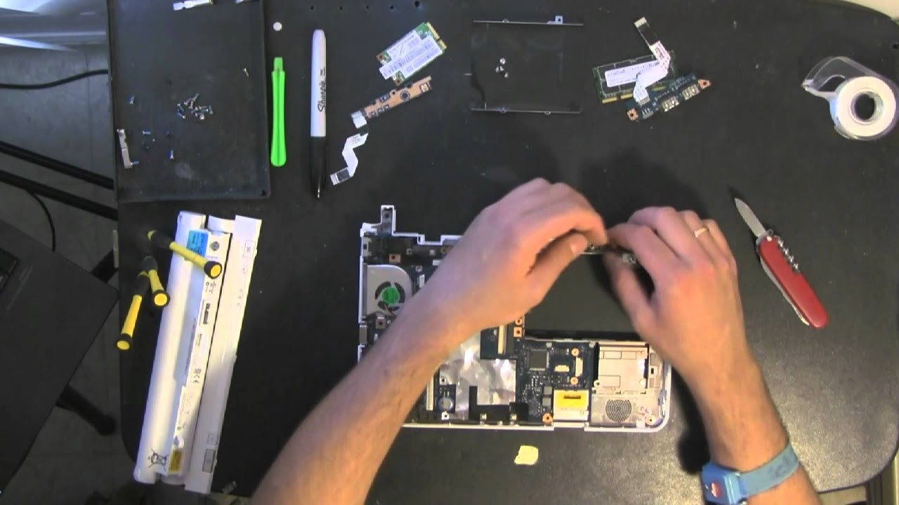 LENOVO S10-2 take apart video, disassemble, how to open disassembly