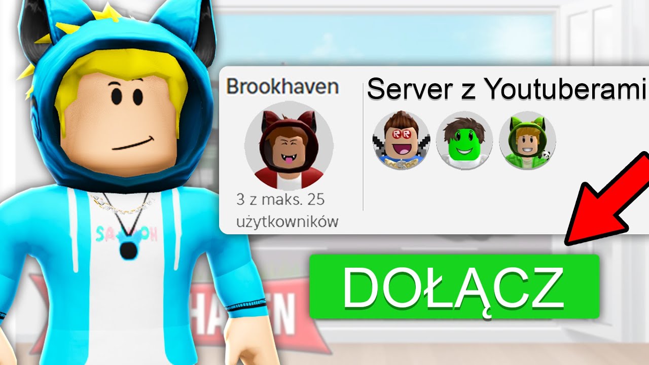 DOŁĄCZYŁEM NA TAJNY SERWER TYLKO dla YOUTUBERÓW na BROOKHAVEN 🏡 RP!