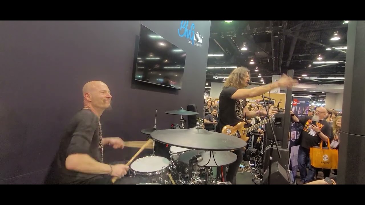 NAMM 2026 - XVIVE BOOTH With Billy Sheehan,  PhilX and Matt Starr