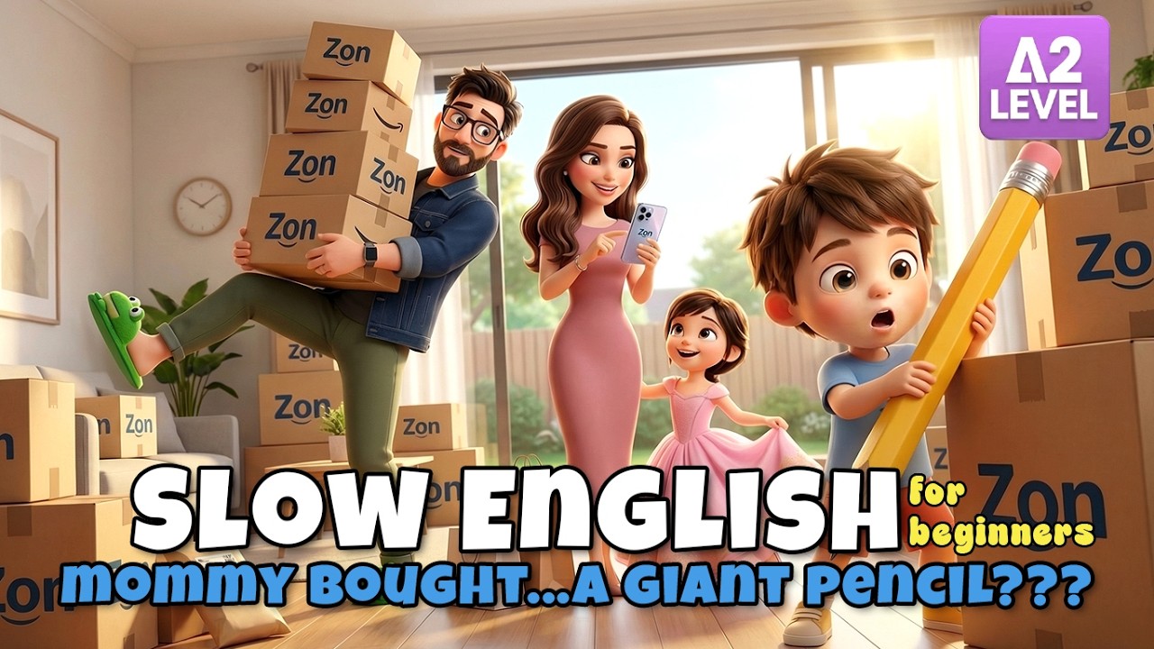Mom Bought Too Much Again?!| Easy English Listening Story For Beginners (A1 - A2 Level)