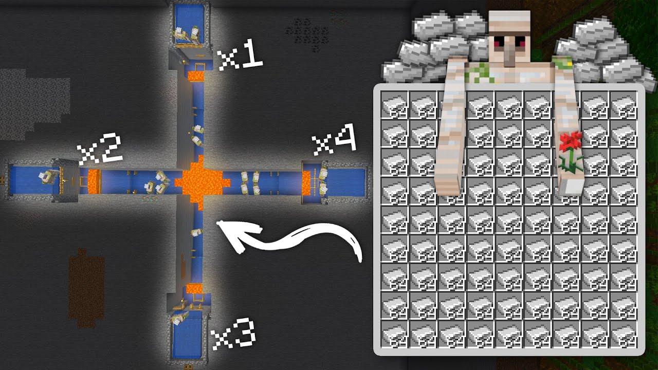 A FARM DE FERRO que QUEBRA O MINECRAFT (1.500 FERROS/ HORA) - Minecraft Hardcore