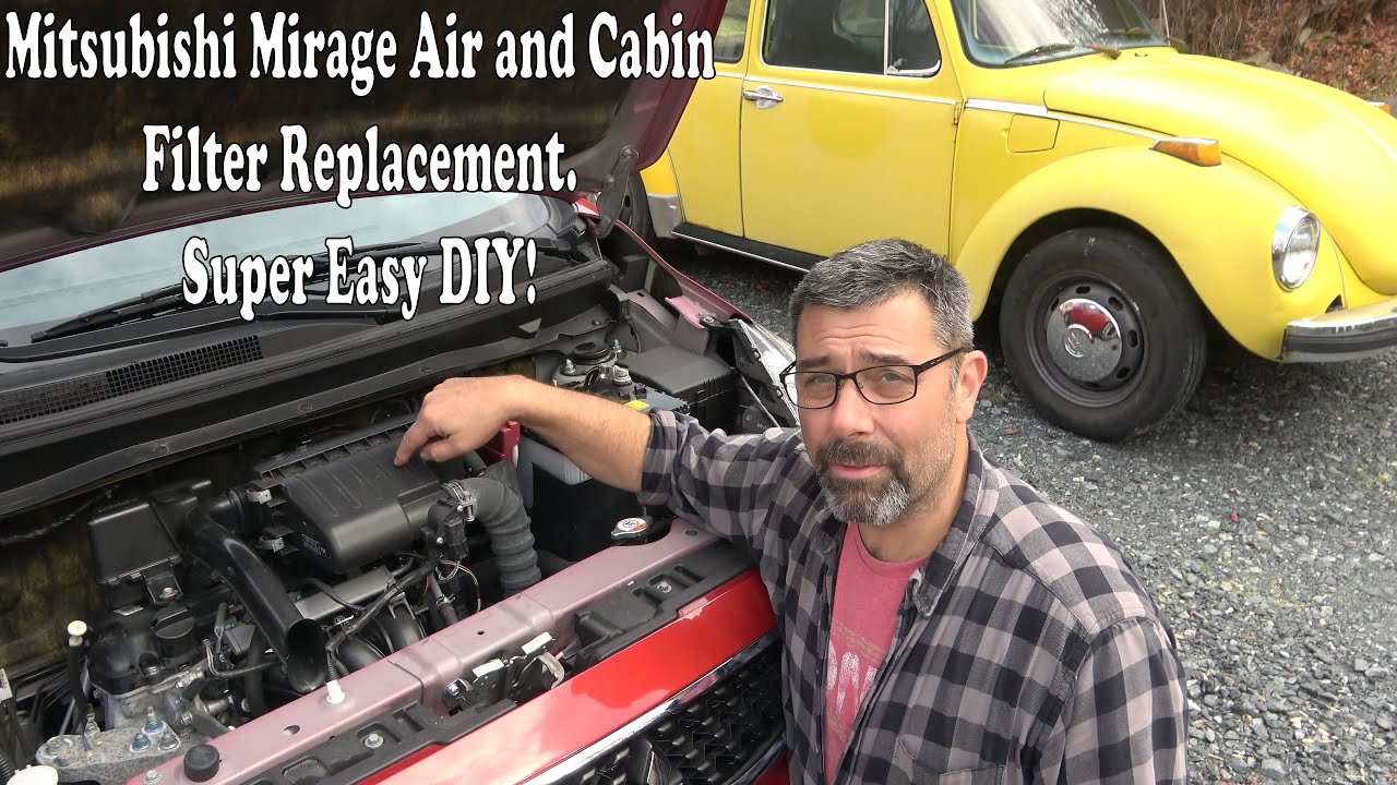 Замена воздушного и салонного фильтра Mitsubishi Mirage 2012-22. Очень просто обслуживать свой ав...