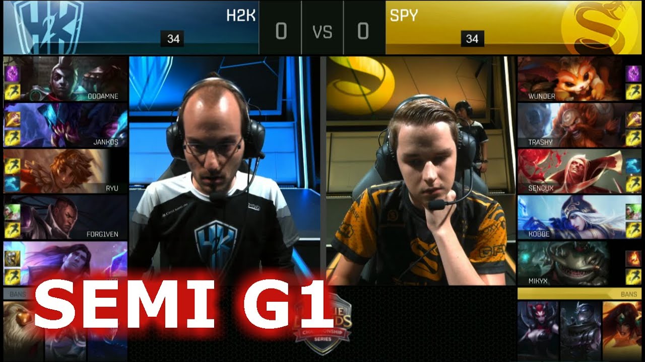 Splyce vs H2K Gaming | Game 1 Semi Finals S6 EU LCS Summer 2016 PlayOffs | SPY vs H2k G1 SF 1080p