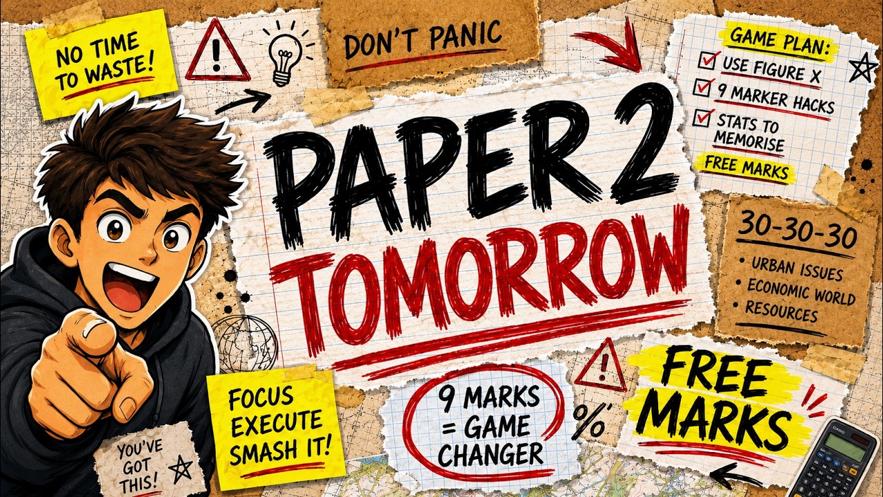 STOP! Watch This Before AQA Geography Paper 2 | Last Minute Revision 2026