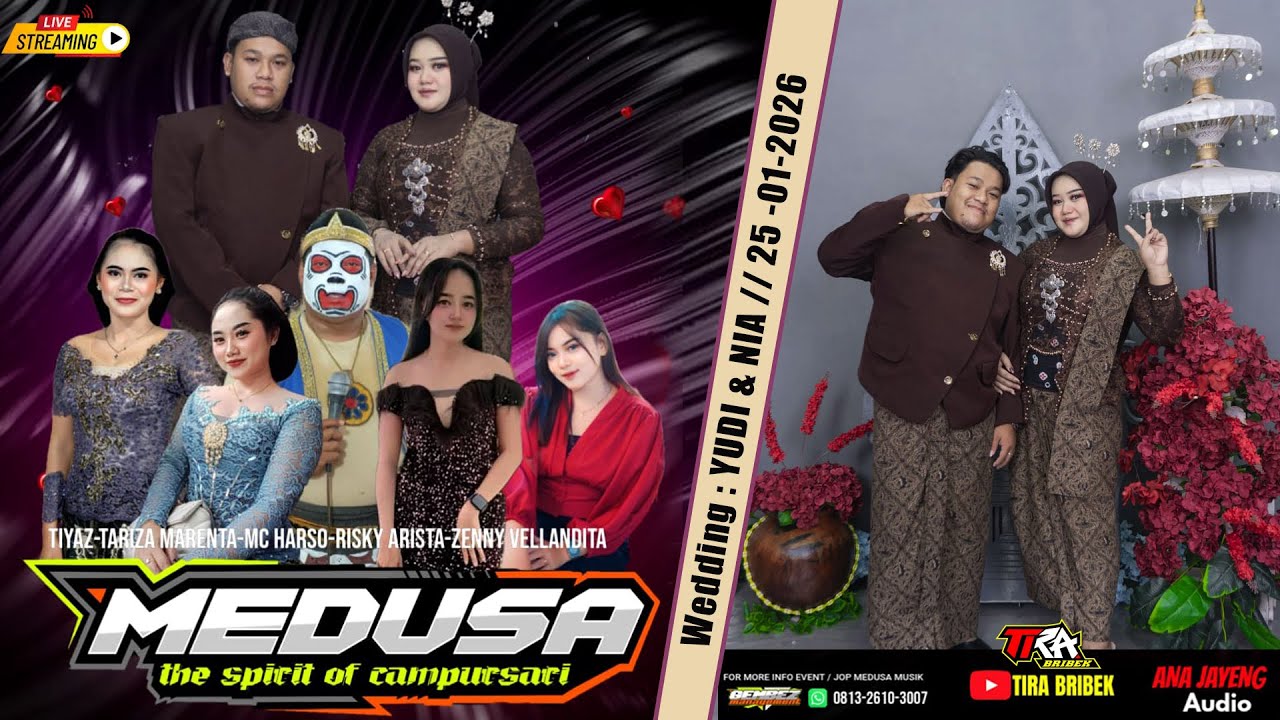 #LIVE STREAM MEDUSA MUSIC CAMPURSARI // WEDDING YUDI & NIA // GETASREJO GROBOGAN