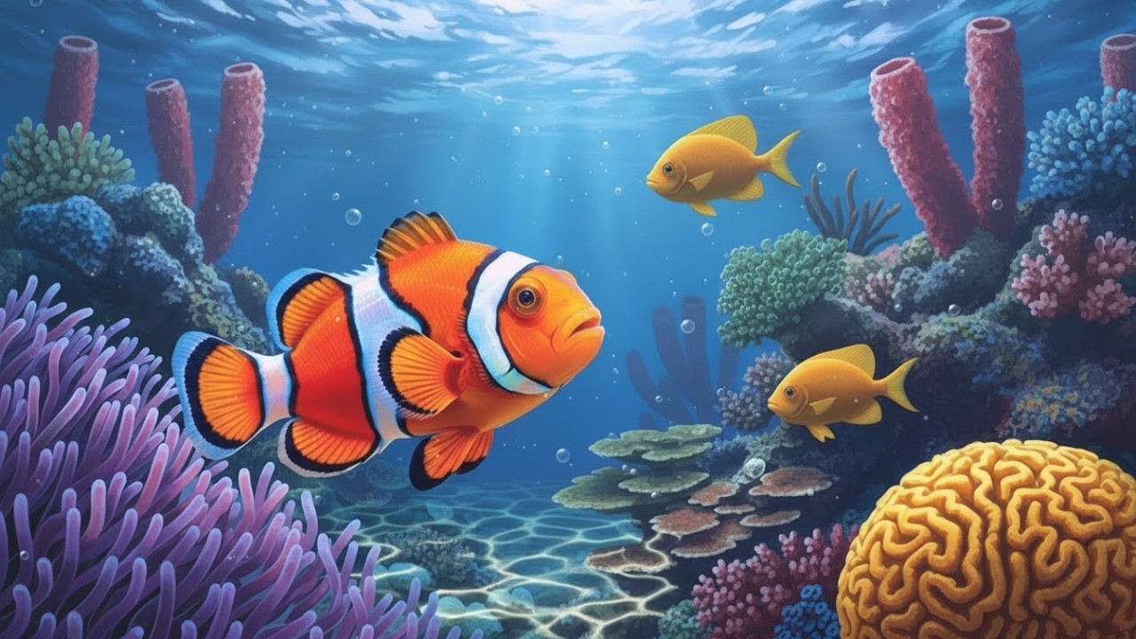 Stunning 4K Aquarium Video | Tropical Fish Tank, Coral Reef Colors & Relaxing Sleep Sounds