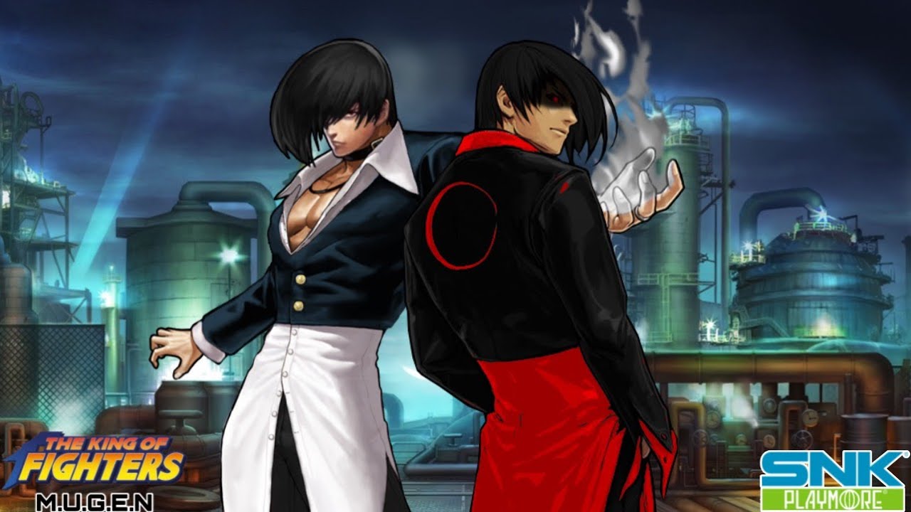 KOF MUGEN HD - Flames Iori Yagami progress team VS Red Flames Iori Yagami team - White V.S. Crimson