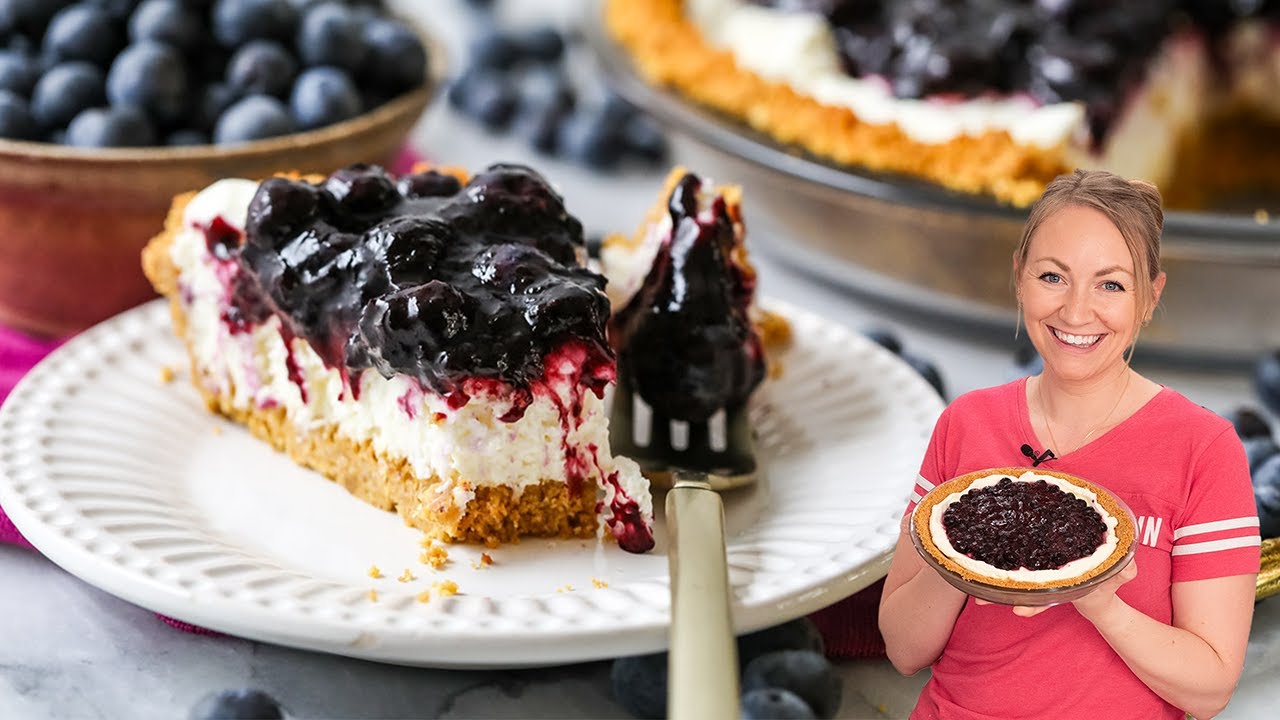 Sweet, Tart, and Creamy Blueberry Cream Cheese Pie