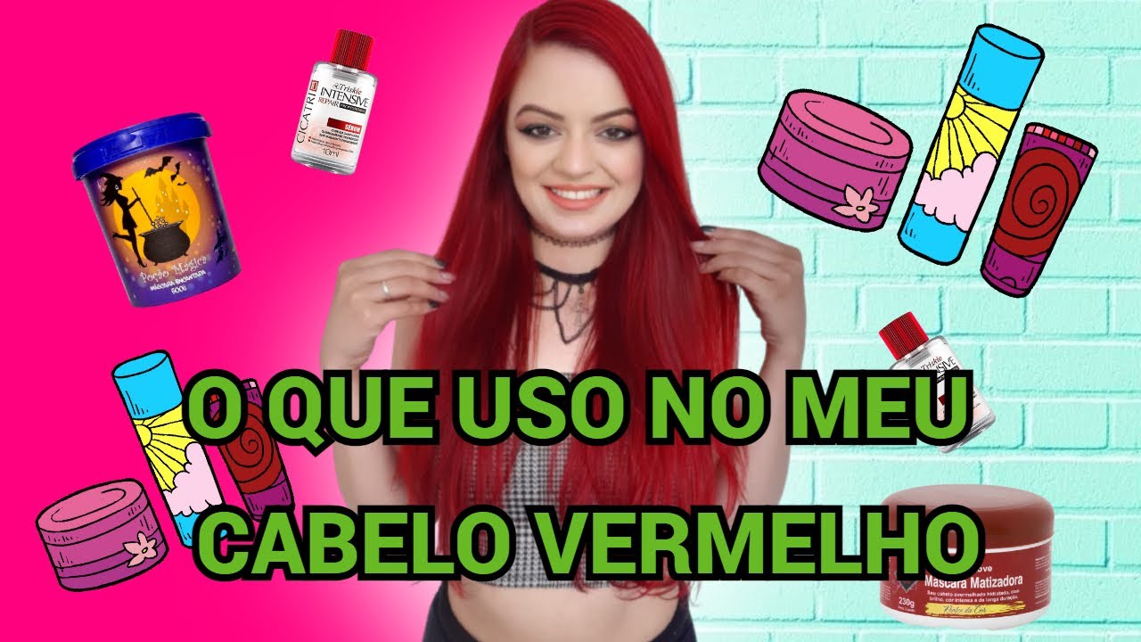 PRODUTOS PARA CUIDAR DE CABELO VERMELHO | O QUE USEI EM OUTUBRO