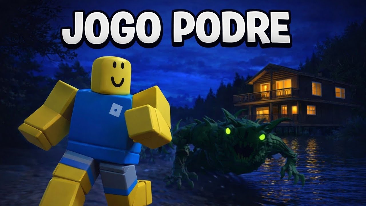 Jogando um jogo de TERROR bem podre no ROBLOX