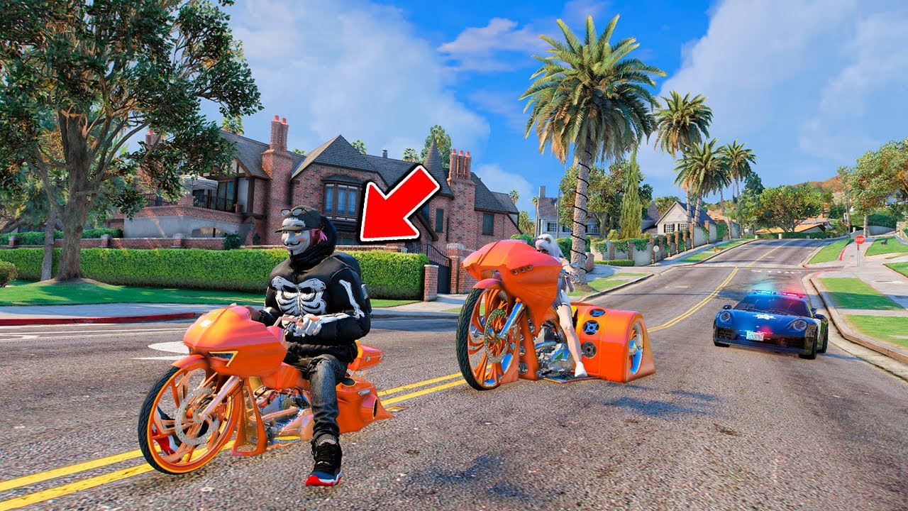 Cada minuto mi MOTO se vuelve mas Grande Contra la Policía Gta 5 Roleplay