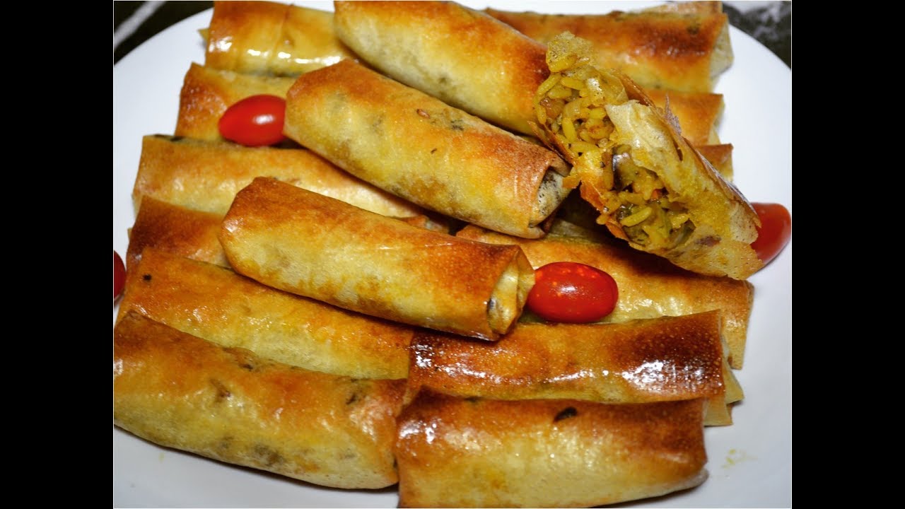 بوراك/سيكارفي الفرن بحشوة بنيينة بنيينة😋ماتشبعوش منهم لمائدتكم الرمضانية رووعة😍😍