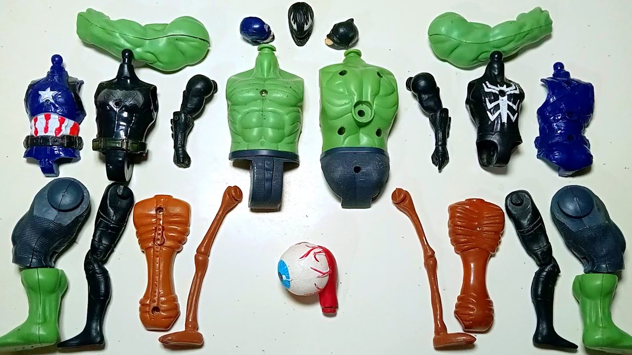AVENGERS TOYS MARVEL'S CAPTAIN AMERICA, BATMAN , HULK ,VENOM SIRENHEAD SUPERHERO TOYS ACTIONS VIDEO 