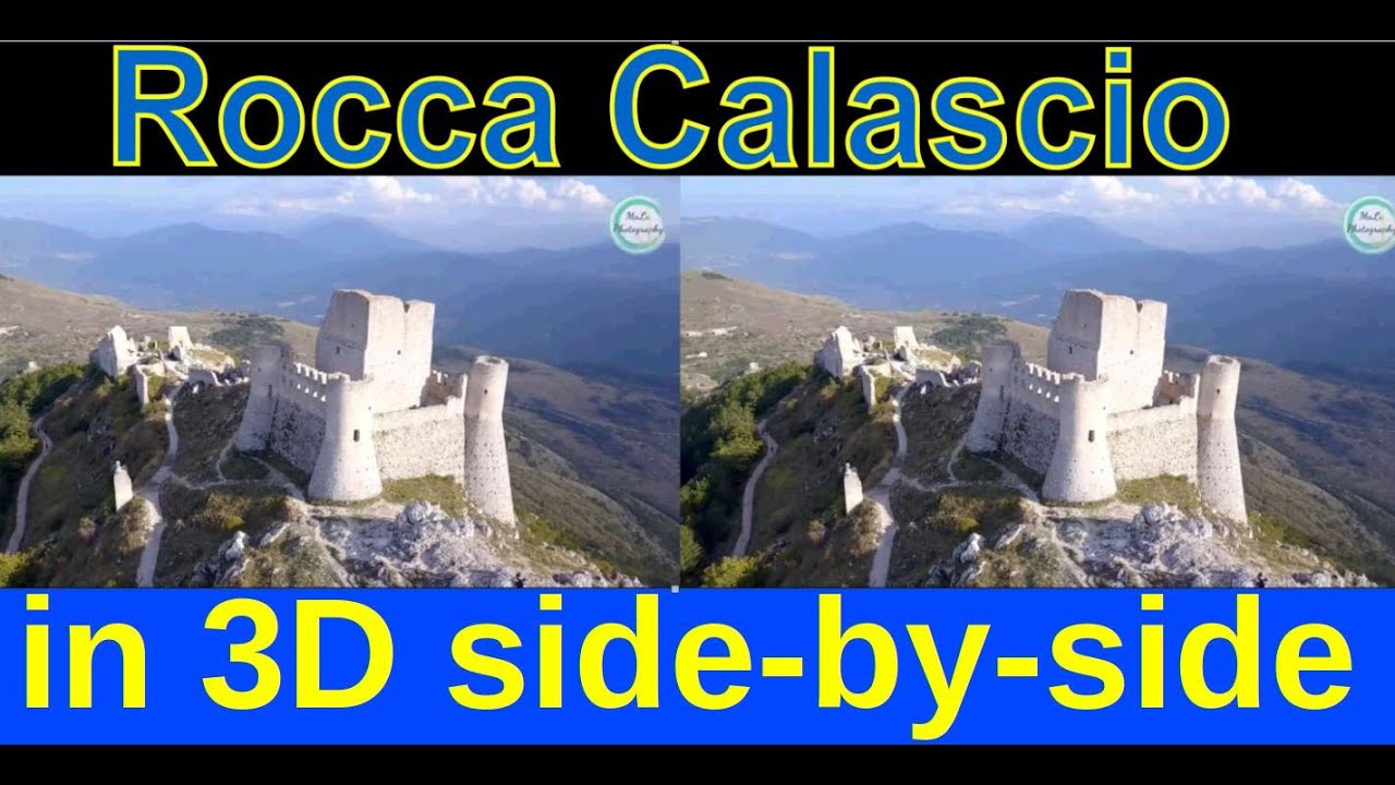 Rocca Calascio, Province of L'Aquila, Abruzzo, Italy in iXYt 3D side-by-side video for VR