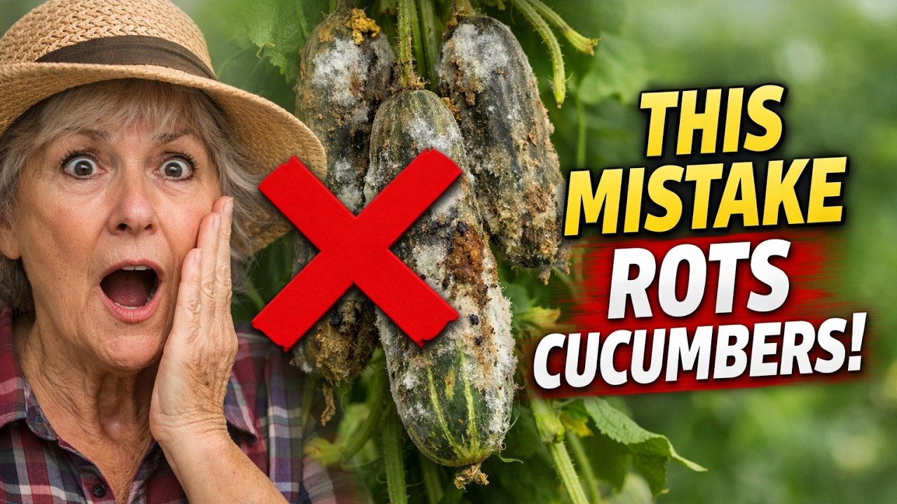 Я посадила ВСЕГО 3 СЕМЕНКА, и теперь у меня целый огурец! 🥒 Мой секретный метод для огромного уро...