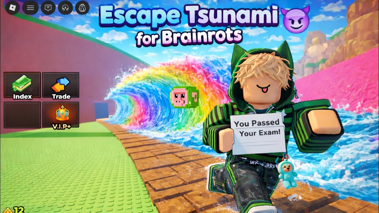 All the escape tsunami for brainrots games with Henry