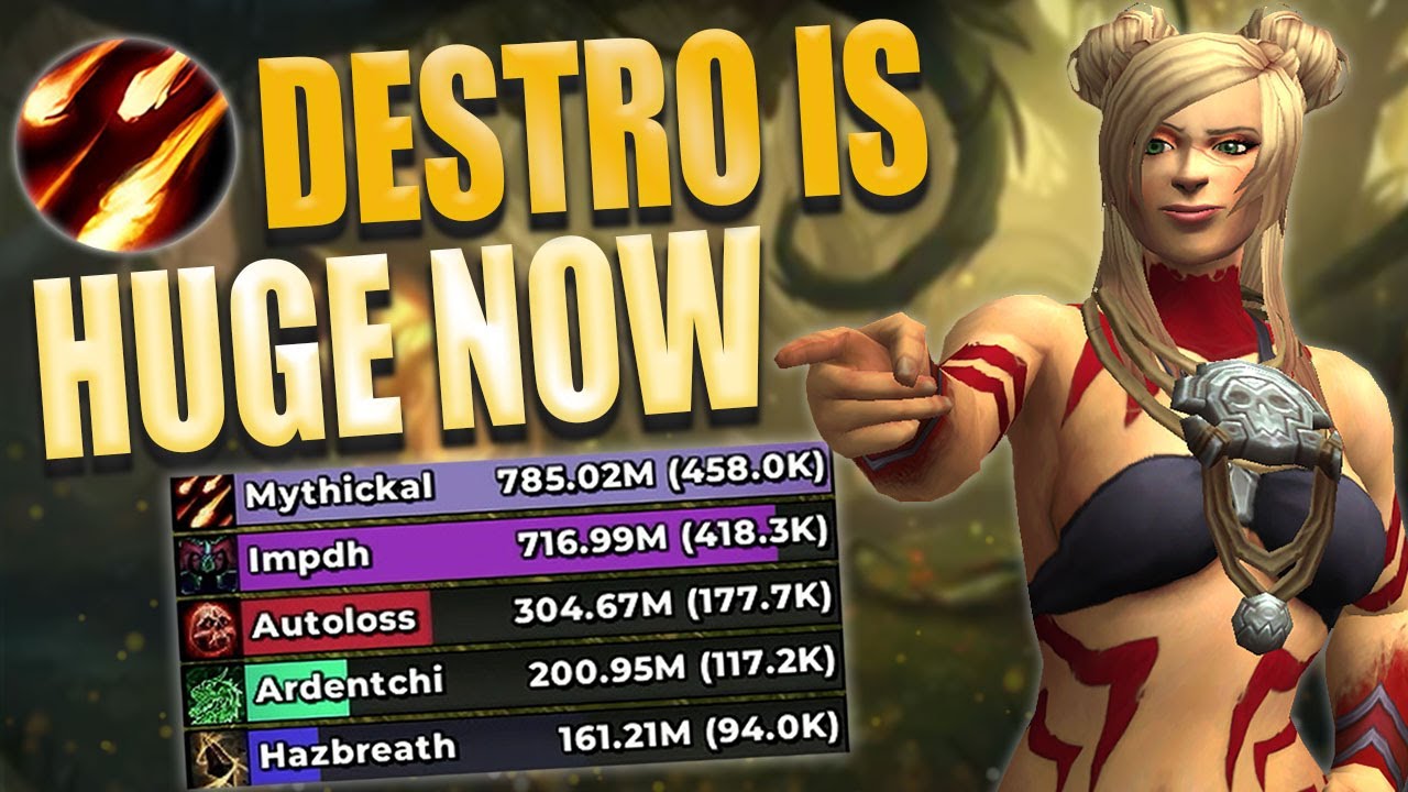 Destruction Warlock | 458K Overall | Everbloom +25 | WoW Dragonflight 10.2