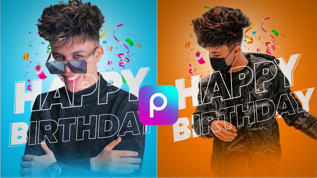 تصميم صورتك لعيد ميلاد بطريقه جديده ورائعه 🔥❤️ ملحقات عيد ميلاد لبرنامج Picsart 🎉