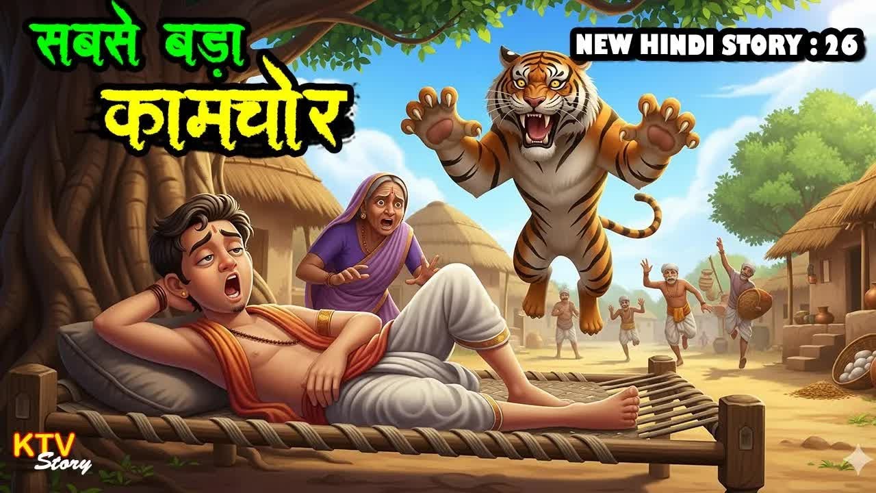 KTV680 महा-कामचोर की रोचक कहानी, Maha Kamchor Hindi Kahani, Man Ko chu Lene Wali 4 Kahaniya.
