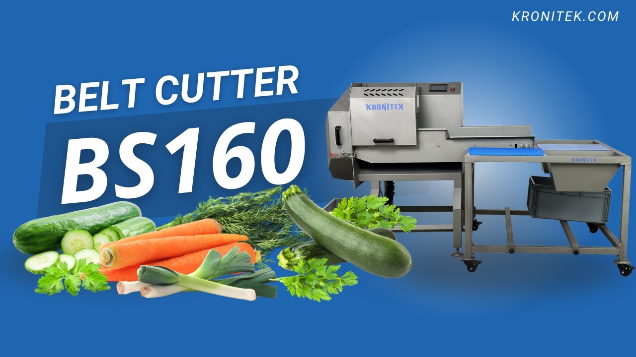 Belt Cutter BS160 &ndash; Herb & Vegetable Cutting Machine 🥬⚙️
