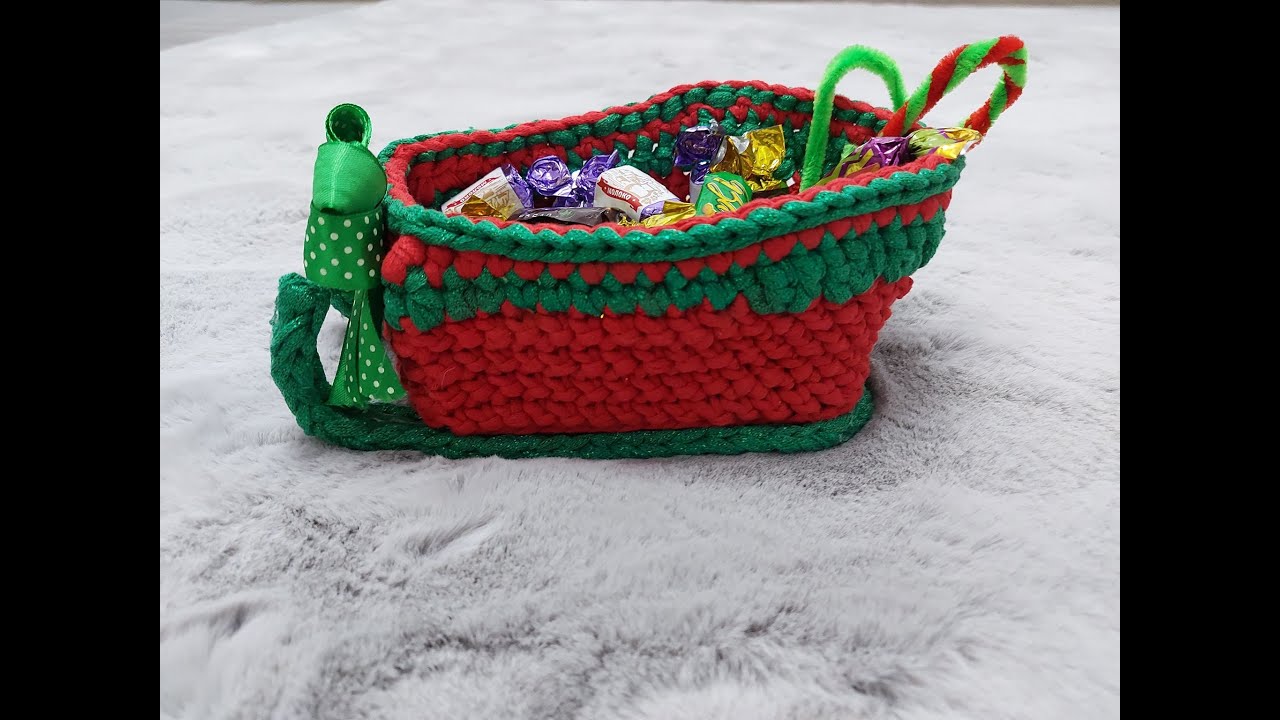 Sanie cosetata -ornament pentru Craciun