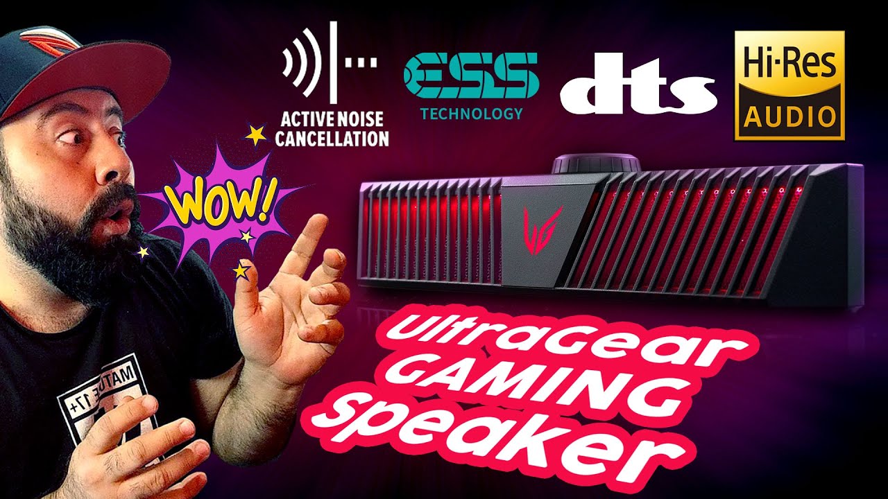NO te GUSTAN los AUDIFONOS? BOCINA con CANCELACIÓN de RUIDO para tu PC! UltraGEAR GP9- Droga Digital