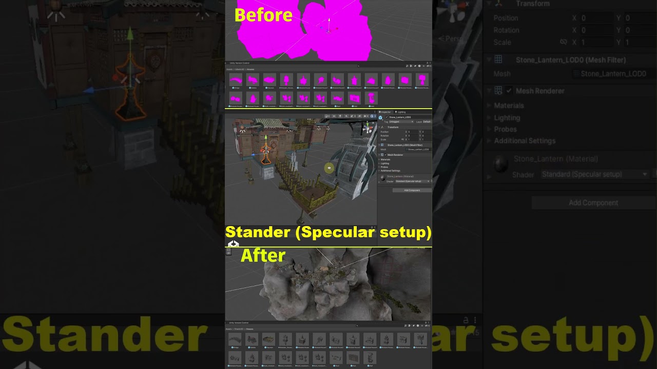 How to fix PINK SHADER Issue | Error Unity Short Tutorial 2024 #short #unitty