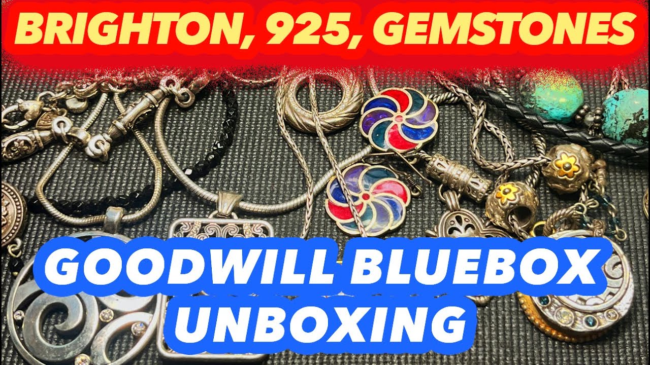 GOODWILL BLUEBOX MYSTERY 5 LBS JEWELRY UNBOXING: LOTS OF VINTAGE!!! #jewelryunboxing #unboxing